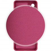 Чохол TPU GETMAN Liquid Silk Full Camera для Samsung Galaxy A24 4G Бордовий / Marsala