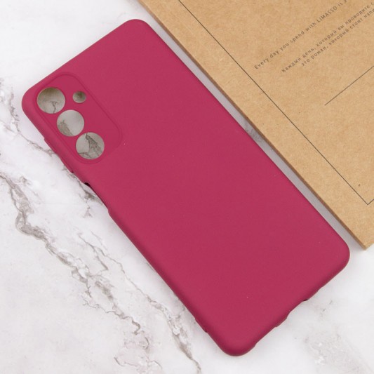Чохол TPU GETMAN Liquid Silk Full Camera для Samsung Galaxy A24 4G Бордовий / Marsala - зображення 3 