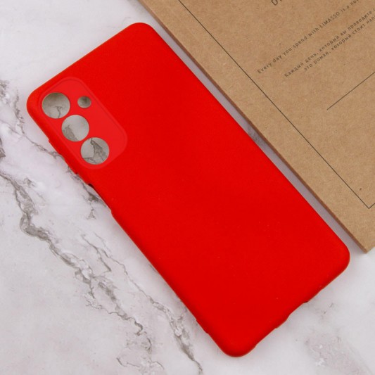 Чохол TPU GETMAN Liquid Silk Full Camera для Samsung Galaxy A24 4G Червоний / Red - зображення 3 