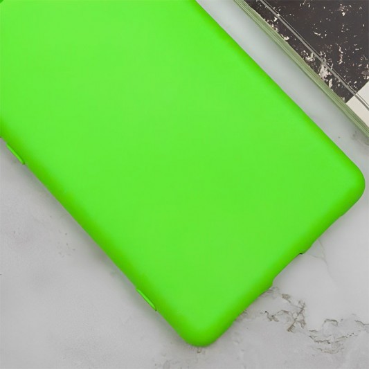 Чохол TPU GETMAN Liquid Silk Full Camera для Samsung Galaxy A24 4G Салатовий / Neon Green - зображення 1 