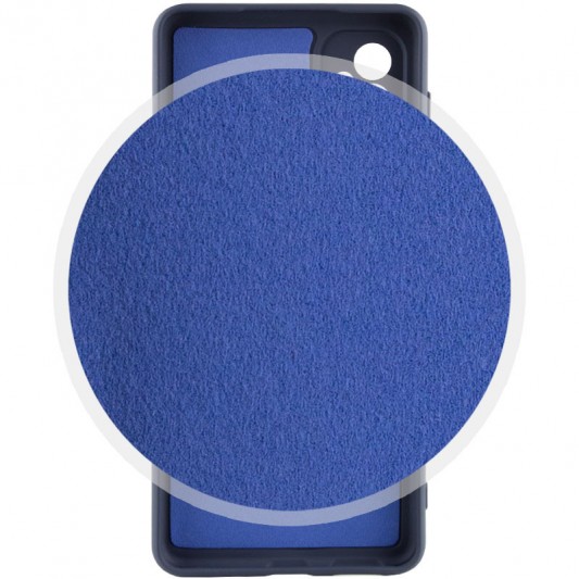 Чохол TPU GETMAN Liquid Silk Full Camera для Samsung Galaxy A24 4G Синій / Midnight Blue - зображення 2 