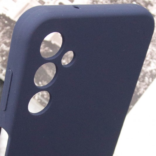Чохол TPU GETMAN Liquid Silk Full Camera для Samsung Galaxy A24 4G Синій / Midnight Blue - зображення 5 