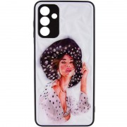 TPU+PC чохол Prisma Ladies для Samsung Galaxy A24 4G Girl in a hat