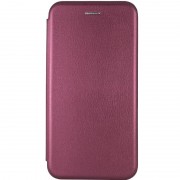 Кожаный чехол-книга Classy для Samsung Galaxy A24 4G Бордовый