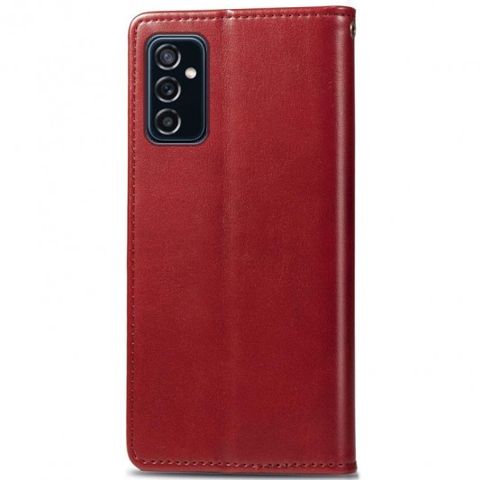 Кожаный чехол-книга GETMAN Gallant (PU) для Samsung Galaxy A24 4G Красный - изображение 3