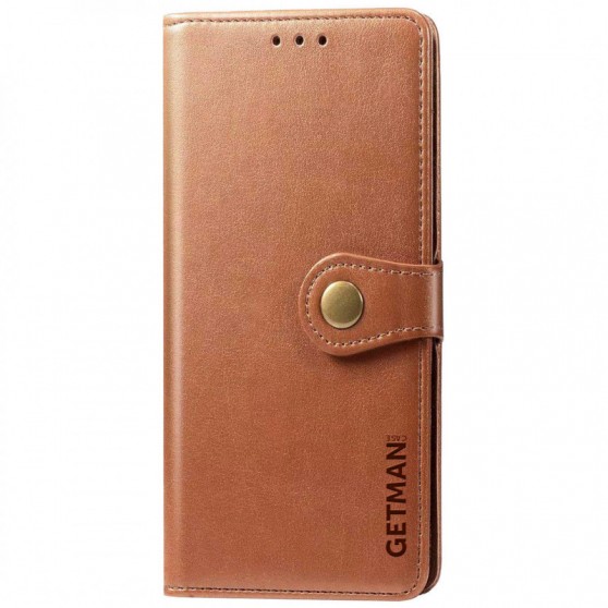 Кожаный чехол-книга GETMAN Gallant (PU) для Samsung Galaxy A24 4G Коричневый