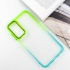 Чехол TPU+PC Fresh sip series для Samsung Galaxy A24 4G Бирюзовый/Лимонный
