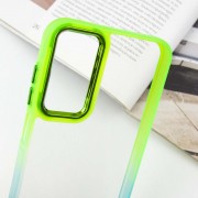 Чехол TPU+PC Fresh sip series для Samsung Galaxy A24 4G Бирюзовый/Лимонный