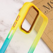 Чехол TPU+PC Fresh sip series для Samsung Galaxy A24 4G Бирюзовый / Оранжевый