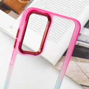 Чехол TPU+PC Fresh sip series для Samsung Galaxy A24 4G Бирюзовый/Розовый