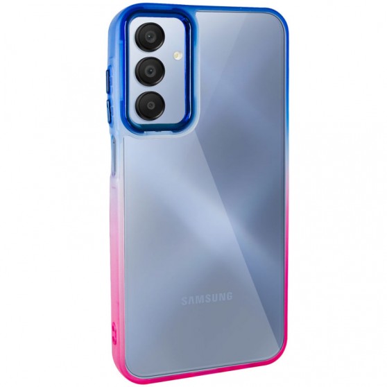 Чехол TPU+PC Fresh sip series для Samsung Galaxy A24 4G Розовый/Синий