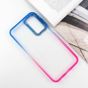 Чехол TPU+PC Fresh sip series для Samsung Galaxy A24 4G Розовый/Синий