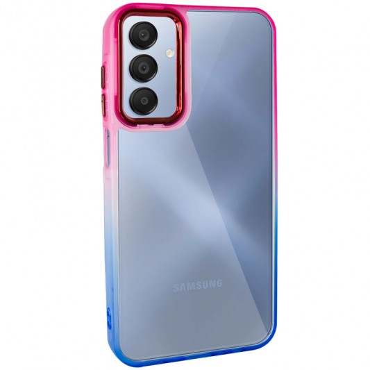 Чехол TPU+PC Fresh sip series для Samsung Galaxy A24 4G Синий/Розовый