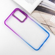 Чехол TPU+PC Fresh sip series Samsung Galaxy A24 4G Синий / Фиолетовый