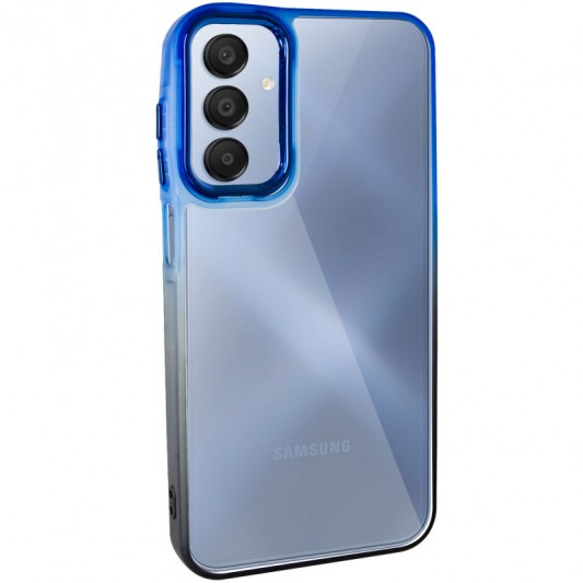 Чехол TPU+PC Fresh sip series Samsung Galaxy A24 4G Черный / Синий