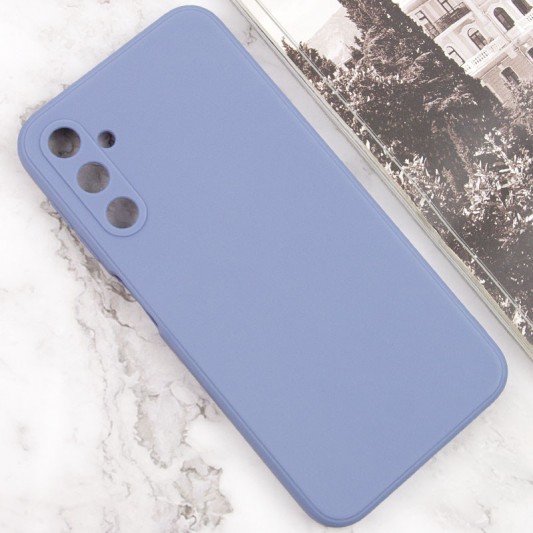 Силиконовый чехол Candy Full Camera для Samsung Galaxy A24 4G Голубой/Mist blue - изображение 1
