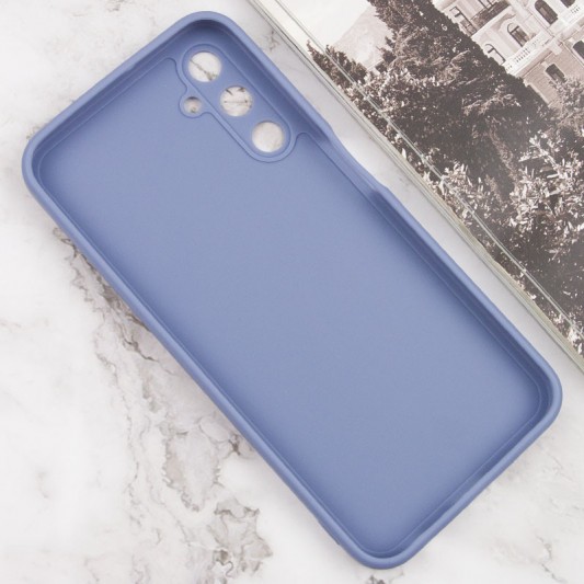 Силиконовый чехол Candy Full Camera для Samsung Galaxy A24 4G Голубой/Mist blue - изображение 2