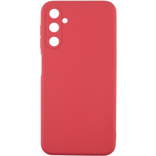 Силиконовый чехол Candy Full Camera для Samsung Galaxy A24 4G Красный / Camellia