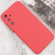 Силиконовый чехол Candy Full Camera для Samsung Galaxy A24 4G Красный / Camellia