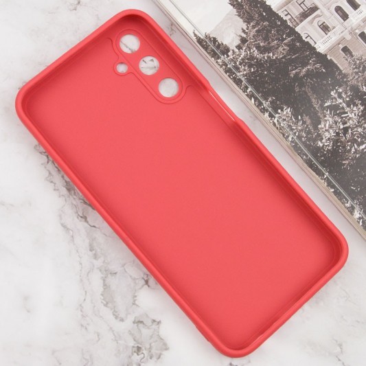 Силиконовый чехол Candy Full Camera для Samsung Galaxy A24 4G Красный / Camellia - изображение 2