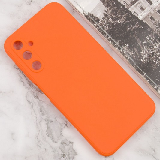 Силиконовый чехол Candy Full Camera для Samsung Galaxy A24 4G Оранжевый / Orange - изображение 1