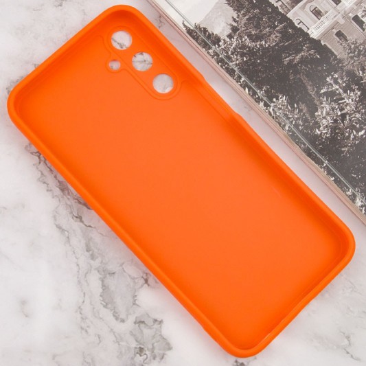 Силиконовый чехол Candy Full Camera для Samsung Galaxy A24 4G Оранжевый / Orange - изображение 2