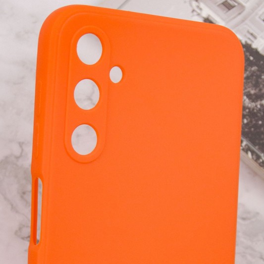 Силиконовый чехол Candy Full Camera для Samsung Galaxy A24 4G Оранжевый / Orange - изображение 4