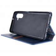 Кожаный чехол-книга GETMAN Cubic (PU) для Samsung Galaxy A24 4G Синий