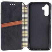 Кожаный чехол-книга GETMAN Cubic (PU) для Samsung Galaxy A24 4G Черный