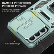 Ударопрочный чехол Camshield Army Ring для Samsung Galaxy A24 4G Зеленый / Light Green
