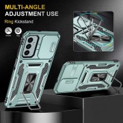 Ударопрочный чехол Camshield Army Ring для Samsung Galaxy A24 4G Зеленый / Light Green