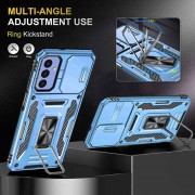 Ударостійкий чохол Camshield Army Ring для Samsung Galaxy A24 4G Блакитний / Light Blue