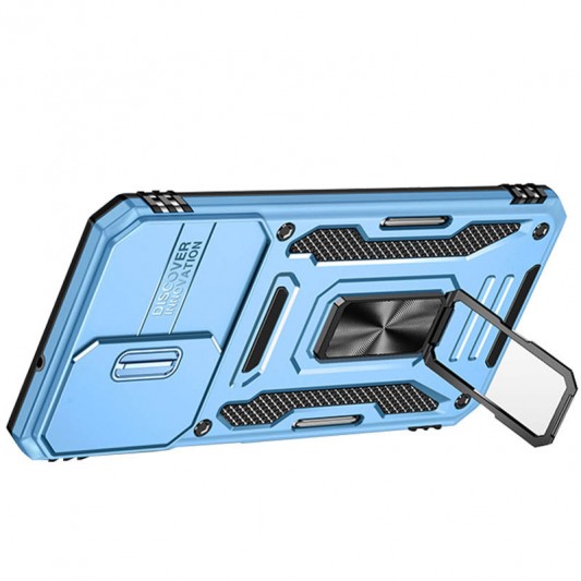 Ударостійкий чохол Camshield Army Ring для Samsung Galaxy A24 4G Блакитний / Light Blue - зображення 3 