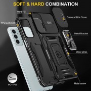 Ударопрочный чехол Camshield Army Ring для Samsung Galaxy A24 4G Черный/Black