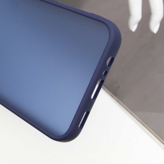 Чехол TPU+PC Lyon Frosted для Samsung Galaxy A24 4G Navy Blue - изображение 5