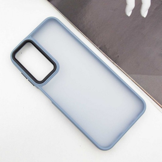 Чехол TPU+PC Lyon Frosted для Samsung Galaxy A24 4G Sierra Blue - изображение 1