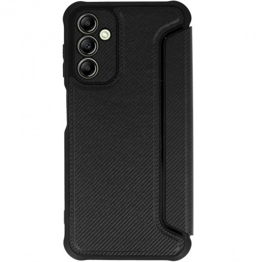 Кожаный чехол-книга GETMAN Razor (PU) для Samsung Galaxy A24 4G Black - изображение 1