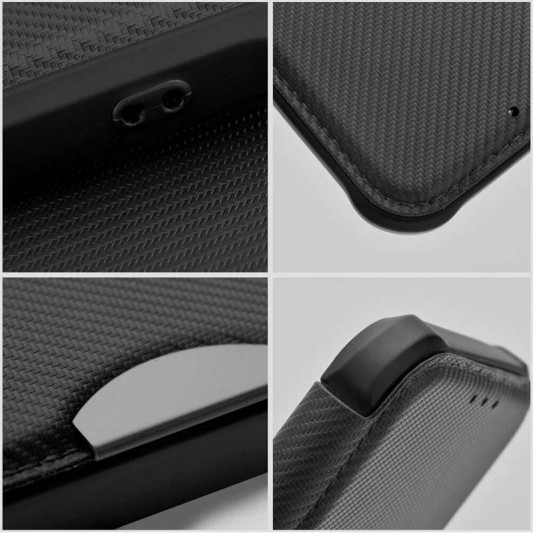 Кожаный чехол-книга GETMAN Razor (PU) для Samsung Galaxy A24 4G Black - изображение 4
