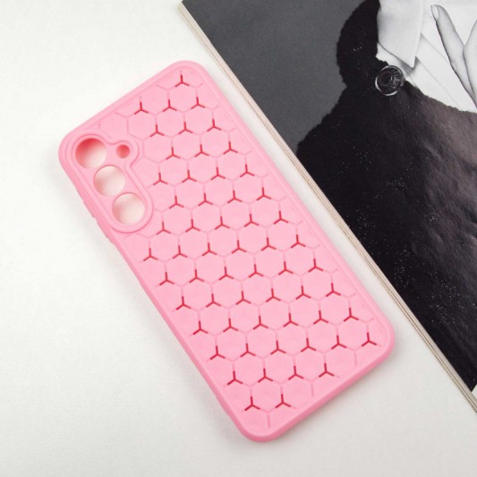 Чехол TPU Honeycomb для Samsung Galaxy A24 4G Розовый / Light pink - изображение 1