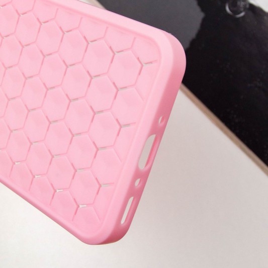 Чехол TPU Honeycomb для Samsung Galaxy A24 4G Розовый / Light pink - изображение 4