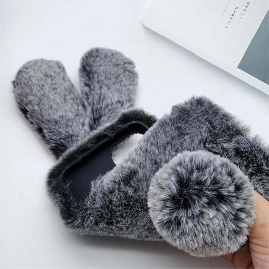 Чехол TPU Rabbit для Apple iPhone 15 Pro Max (6.7") Grey - изображение 3