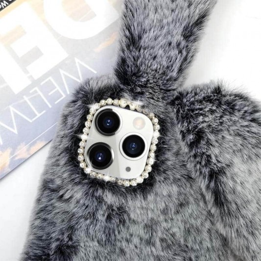 Чехол TPU Rabbit для Apple iPhone 15 Pro Max (6.7") Grey - изображение 5