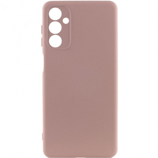 Чехол TPU GETMAN Liquid Silk Full Camera для Samsung Galaxy A24 4G Розовый / Pink Sand