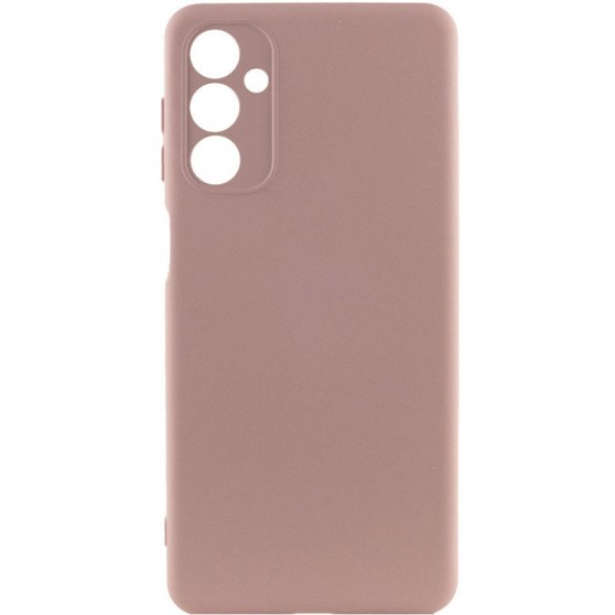 Чехол TPU GETMAN Liquid Silk Full Camera для Samsung Galaxy A24 4G Розовый / Pink Sand