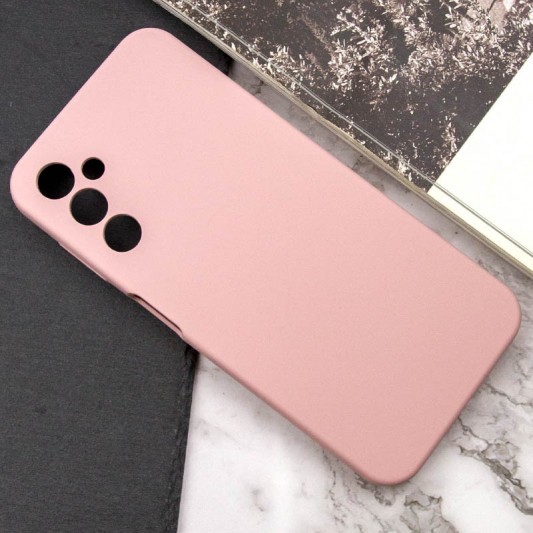 Чехол TPU GETMAN Liquid Silk Full Camera для Samsung Galaxy A24 4G Розовый / Pink Sand - изображение 4