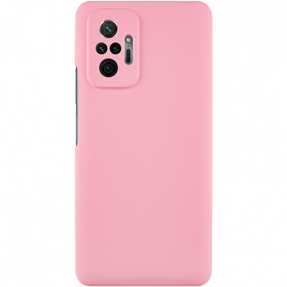 Чохол Silicone Cover Lakshmi Full Camera (AAA) для Xiaomi Redmi Note 10 Pro / 10 Pro Max Рожевий / Light pink