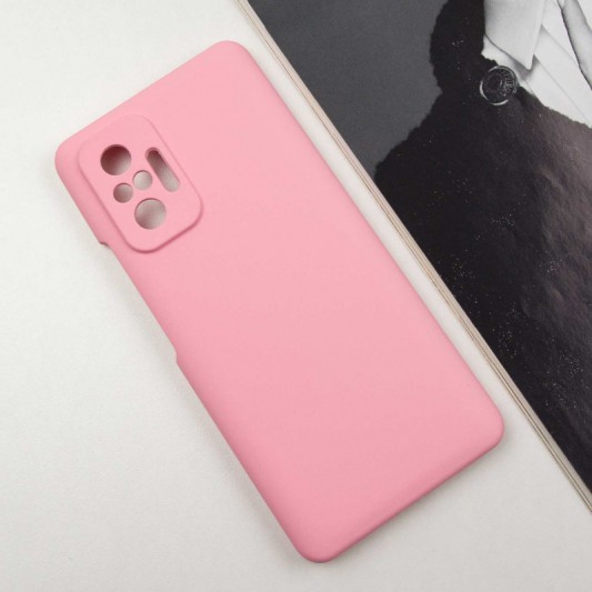 Чехол Silicone Cover Lakshmi Full Camera (AAA) для Xiaomi Redmi Note 10 Pro / 10 Pro Max Розовый / Light pink - изображение 1