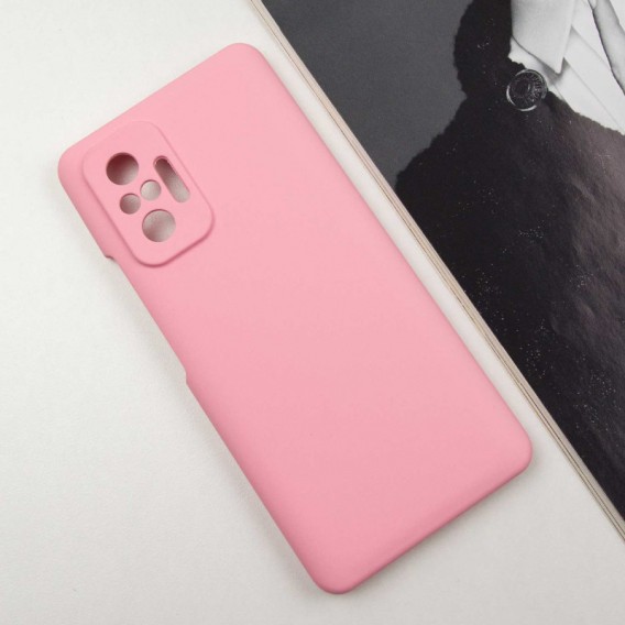 Чохол Silicone Cover Lakshmi Full Camera (AAA) для Xiaomi Redmi Note 10 Pro / 10 Pro Max Рожевий / Light pink