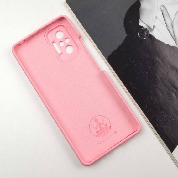 Чохол Silicone Cover Lakshmi Full Camera (AAA) для Xiaomi Redmi Note 10 Pro / 10 Pro Max Рожевий / Light pink