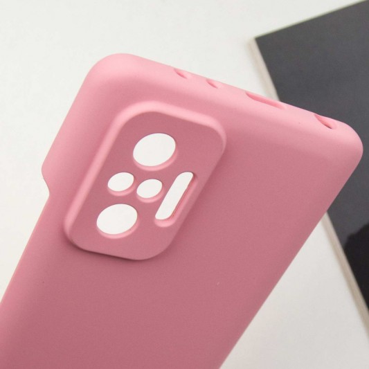 Чехол Silicone Cover Lakshmi Full Camera (AAA) для Xiaomi Redmi Note 10 Pro / 10 Pro Max Розовый / Light pink - изображение 5